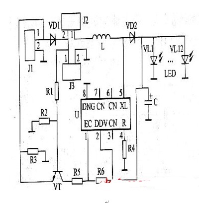 太阳能灯电路板原理图图片