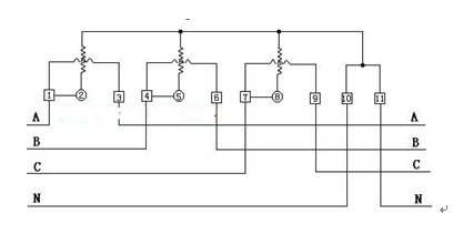 三相电度表电路图